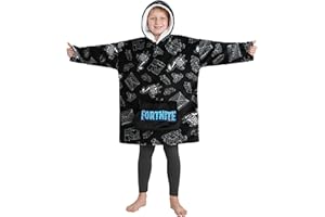 Fortnite Blanket Hoodie for Boys Teens Oversized Fleece Pullover Hooded Sweatshirt Wearable Blanket Gamer Gifts for Boys