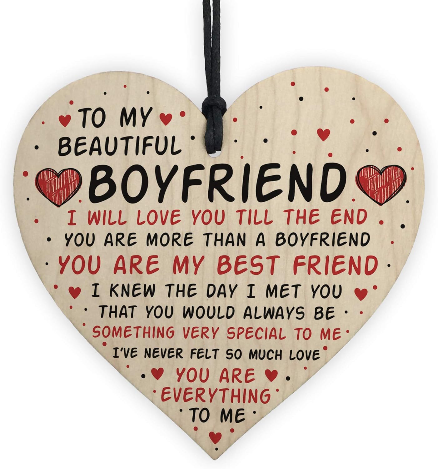 Red Ocean Boyfriend Gifts Boyfriend Birthday Card Gift Boyfriend Valentines Gift For Him Keepsake Plaque Amazon Co Uk Home Kitchen
