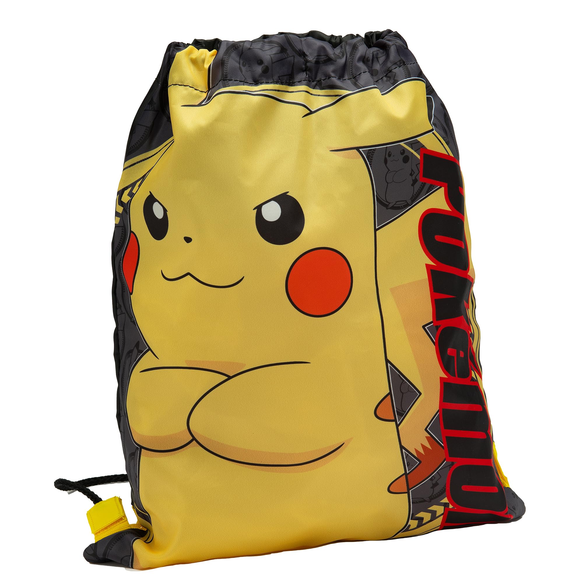Pokemon Drawstring Bag Kids PE Kit Gym Swim Bag For Boys & Girls School Trainer School Pikachu Print