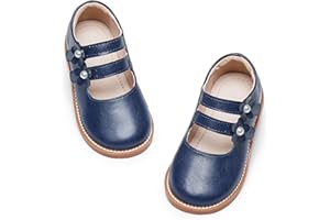 Kiderence Toddler Girls Mary Jane Dress Shoes Little Girls School Oxford Flats
