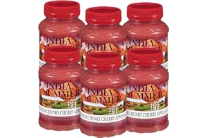 Indian Summer Chunky Cherry Applesauce, 23 Ounce (Pack of 6)