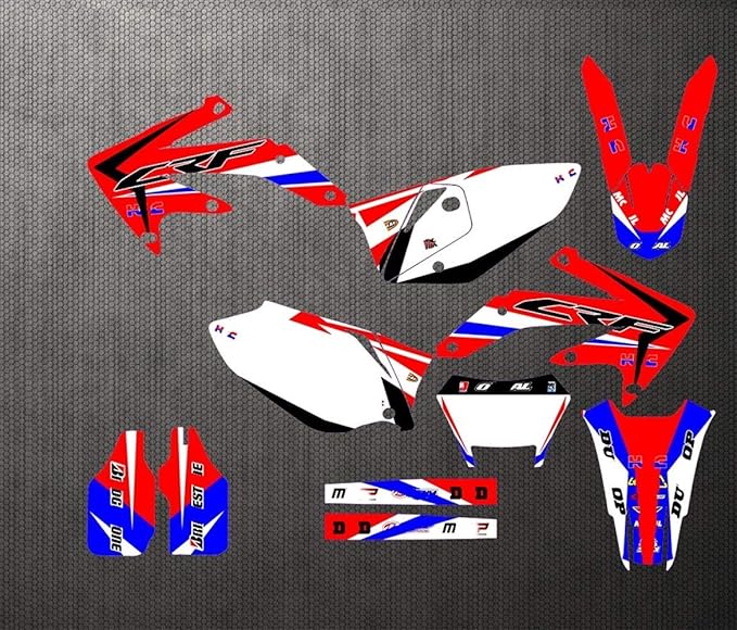 Durable CRF450X Motorcycle Graphics Stickers Kit Decal For Honda CRF
