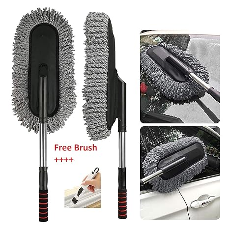 Getko With Device Microfiber Flexible Car Cleaning Duster Car Wash