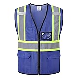 HATAUNKI Reflective Safety Vest for Men Women Hi