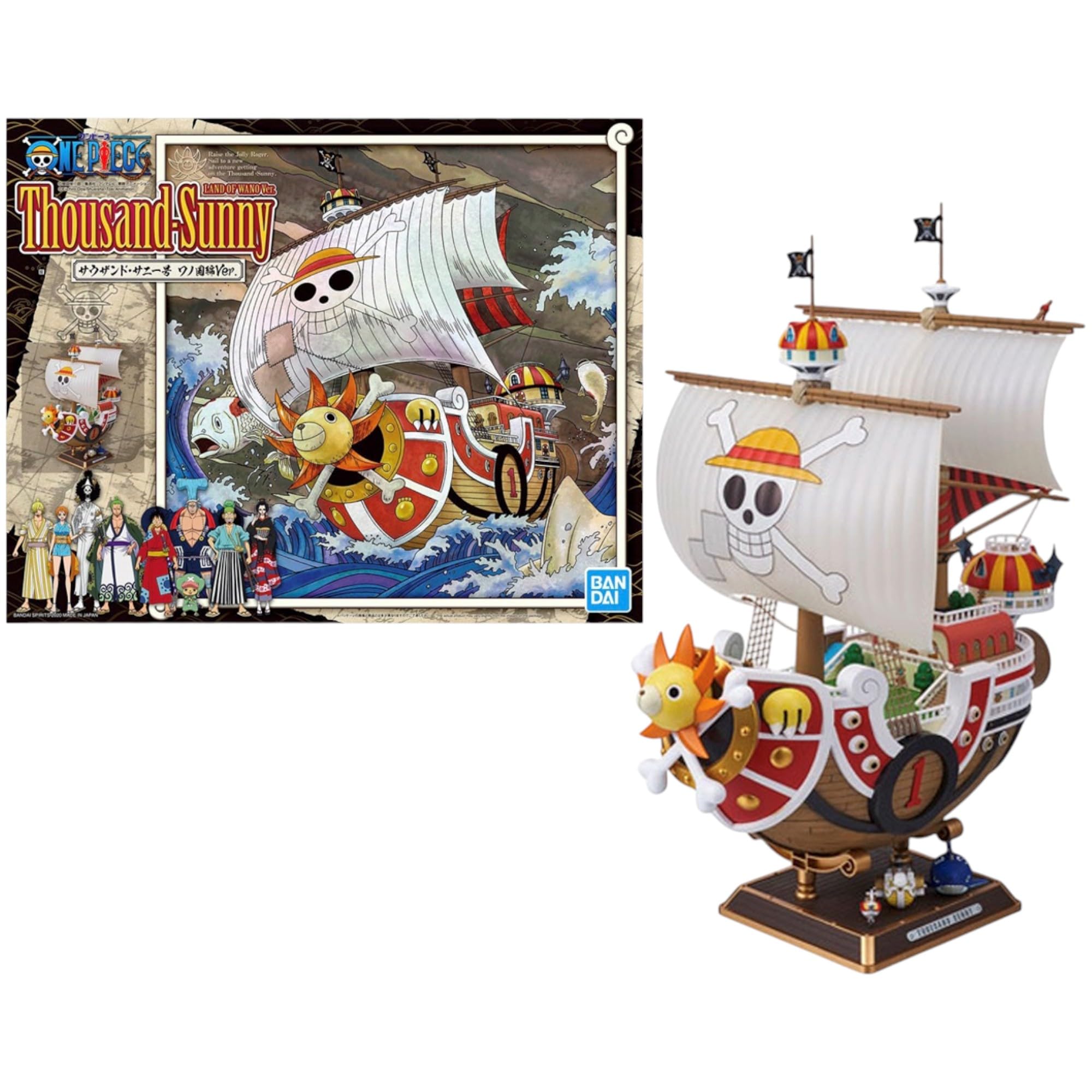 Bandai Hobby | Grand Ship Collection One Piece -Thousand Sunny Land of Wano Model Kit | Easy Snap-Fit Assembly | No Glue or Paint Required — image 1