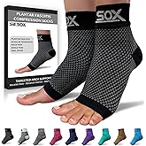 SB SOX Plantar Fasciitis Relief Socks – Ankle Brace Compression Sleeve – Arch Support for Foot Pain, Swelling, Heel Spurs – Foot Brace for Achilles Tendonitis Relief, Injury Recovery (Black, Small)