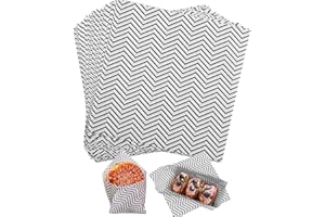 KIKISML 100 PCS Wavy Waxed Deli Paper Sheets 7 * 7 Inch, Food-grade Greaseproof Paper Hamburger Papers Food Basket Liners for Sandwiches, Burgers,Fries Wrapping for Party,Festival and Outdoor - Black