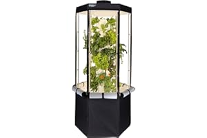 Aerospring Indoor Hydroponic Growing System 2.0 – Grow 27 Lettuce, Vegetable, Herb & Fruiting Plants | Includes Grow Tent, 150W LED Grow Lights, Fan & Wheels for Indoor Gardening