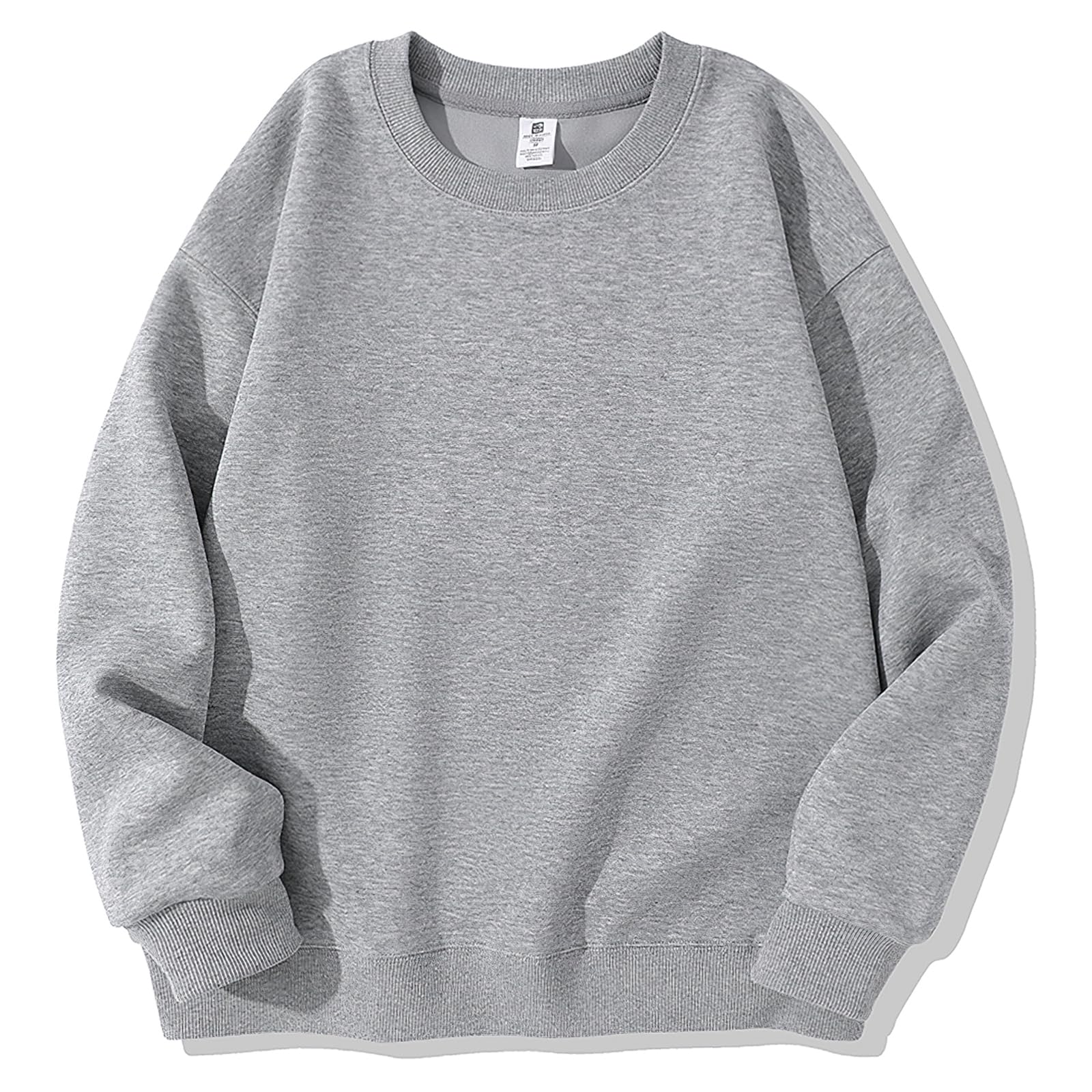 SLEEPSINERO Women's Long Sleeve Sweatshirt, Top, Body Cover, Loose Fit, Slimming, Oversized Cotton, Sweatshirt, Hoodie, Large Sizes, Casual, Big Silhouette, Long T-shirt, Solid, Stylish, Simple, Long