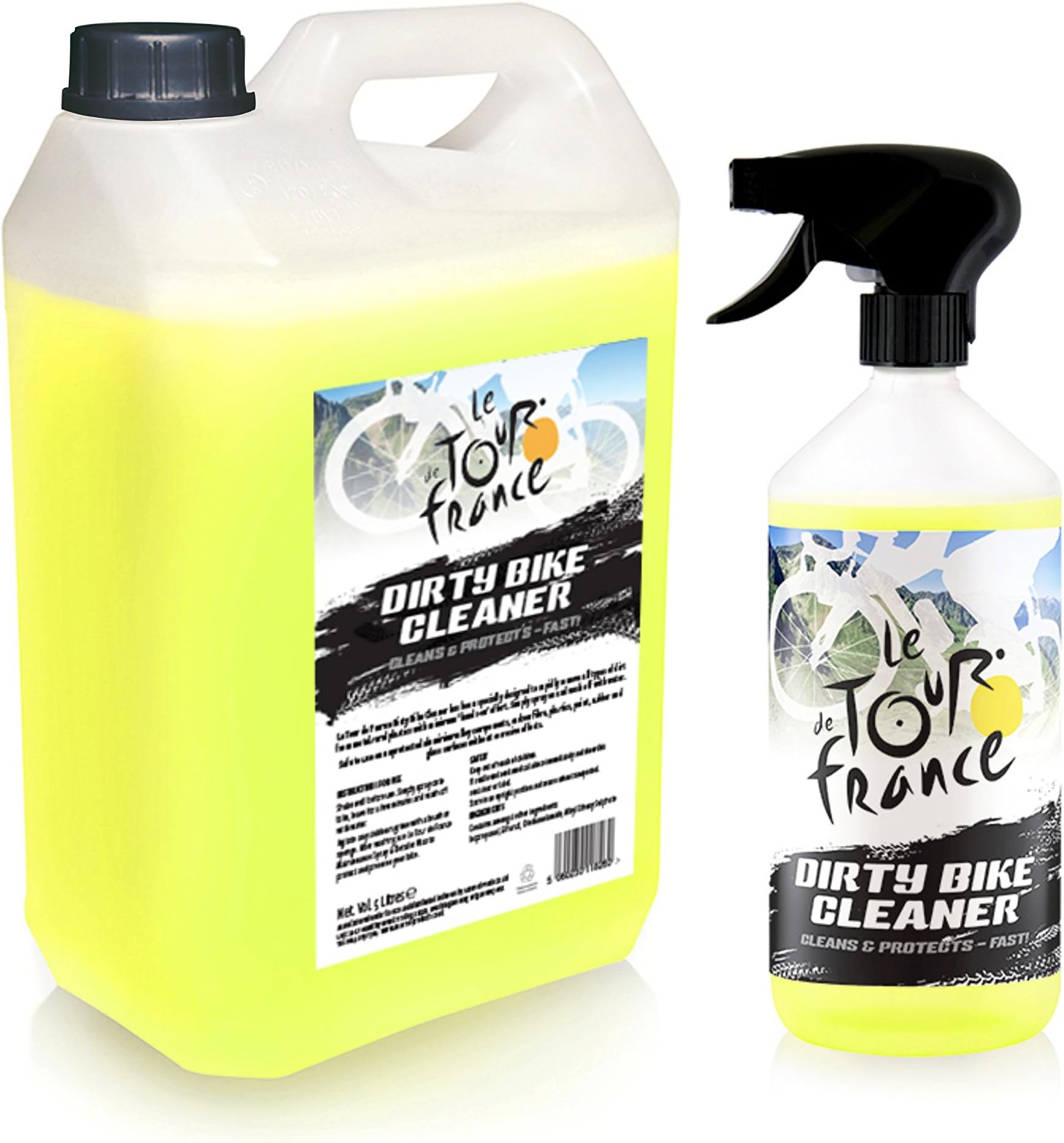 Tour De France Dirty Bike Cleaner 1L + 5L Re-fill Bottle