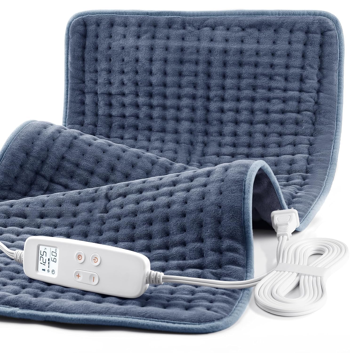 Photo 1 of VAAGHANM Heating Pad: 33 x 17 inches Electric Heating Pad for Back -Extra Large Heat Pad for Shoulder/Neck/Knee/Arms - Upgraded 6 Timer & 6 Temperature Controller -Auto Shut Off