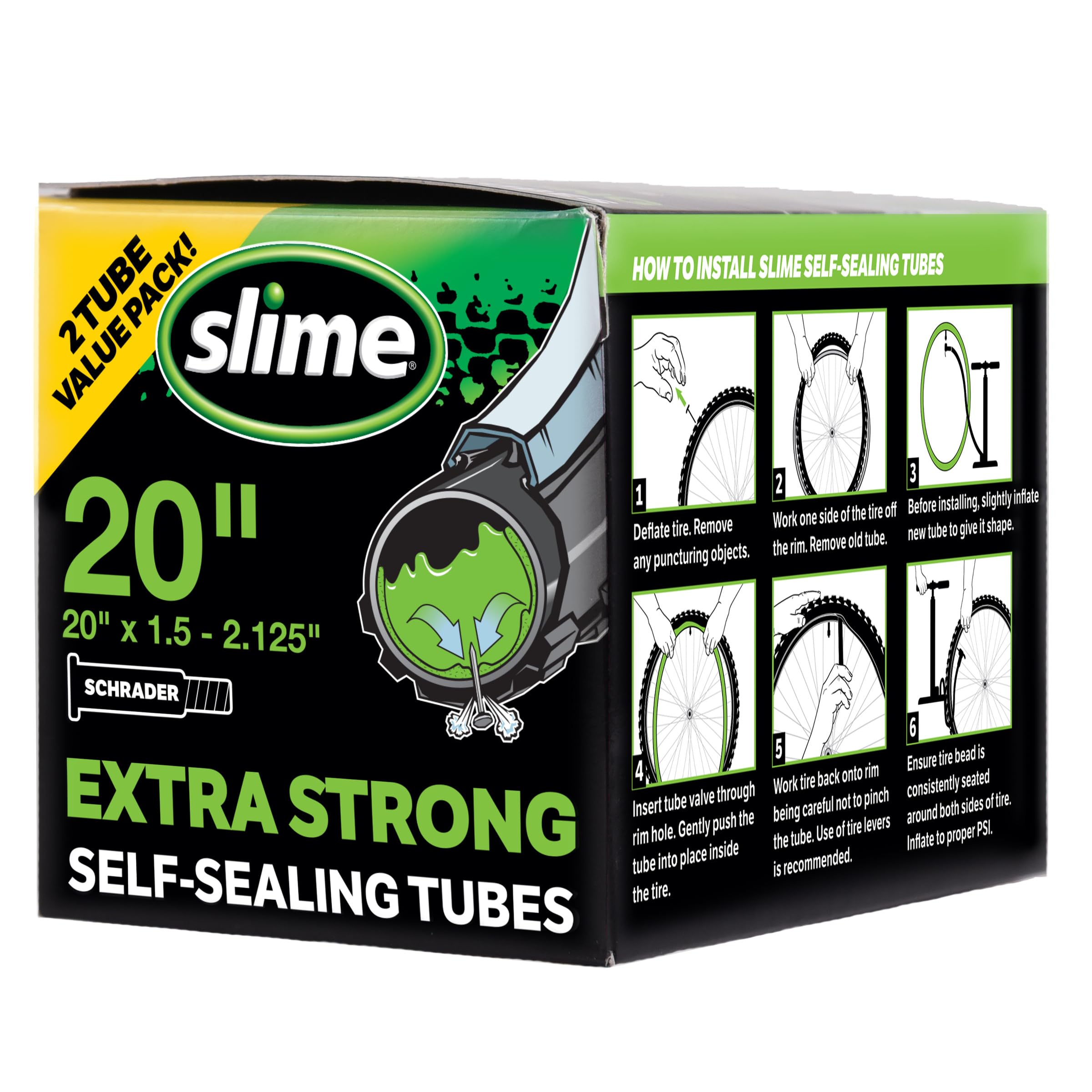 Photo 1 of Slime Extra Stong Self-Sealing Tube 20" x 1.5-2.125" Schrader