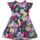 Janie and Jack Girls Bold Floral Dress (Toddler/Little Kids/Big Kids)