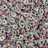 Peppermint Nougats Christmas 2 lb, Individually Wrapped Bulk Peppermint Flavor Candy, Nougat Christmas Bulk Holiday &amp; Valentine's Day Candy