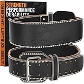 ProFitness Weight Lifting Belt - Premium 4" Wide Functional Fitness Belt for Men & Women - Squat & Deadlift Support