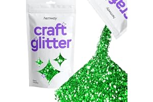 Hemway Craft Glitter 100g / 3.5oz Glitter Flakes for Arts Crafts Tumblers Resin Epoxy Scrapbook Glass Schools Paper Halloween Decorations - Extra Chunky (1/24" 0.040" 1mm) - Dark Rose Pink