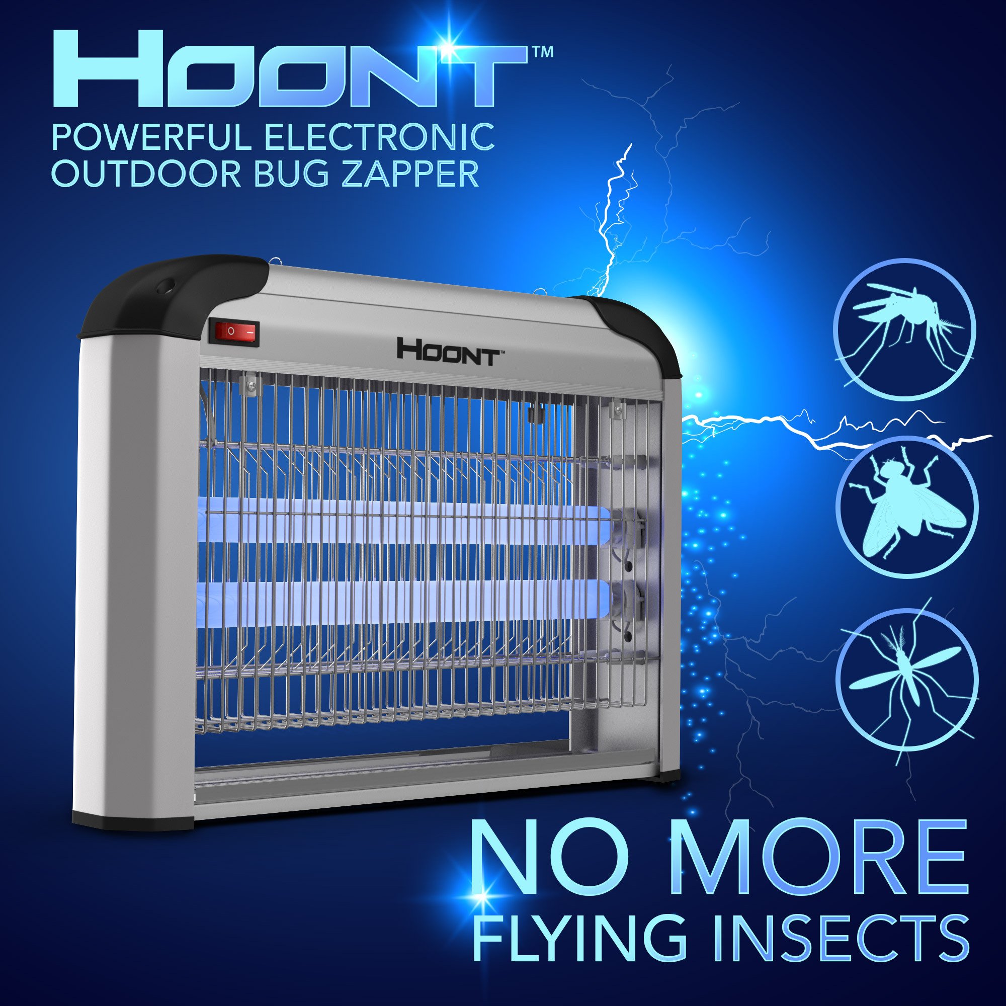 Hoont Powerful Electric Indoor Bug Zapper and Fly Zapper Catcher Killer