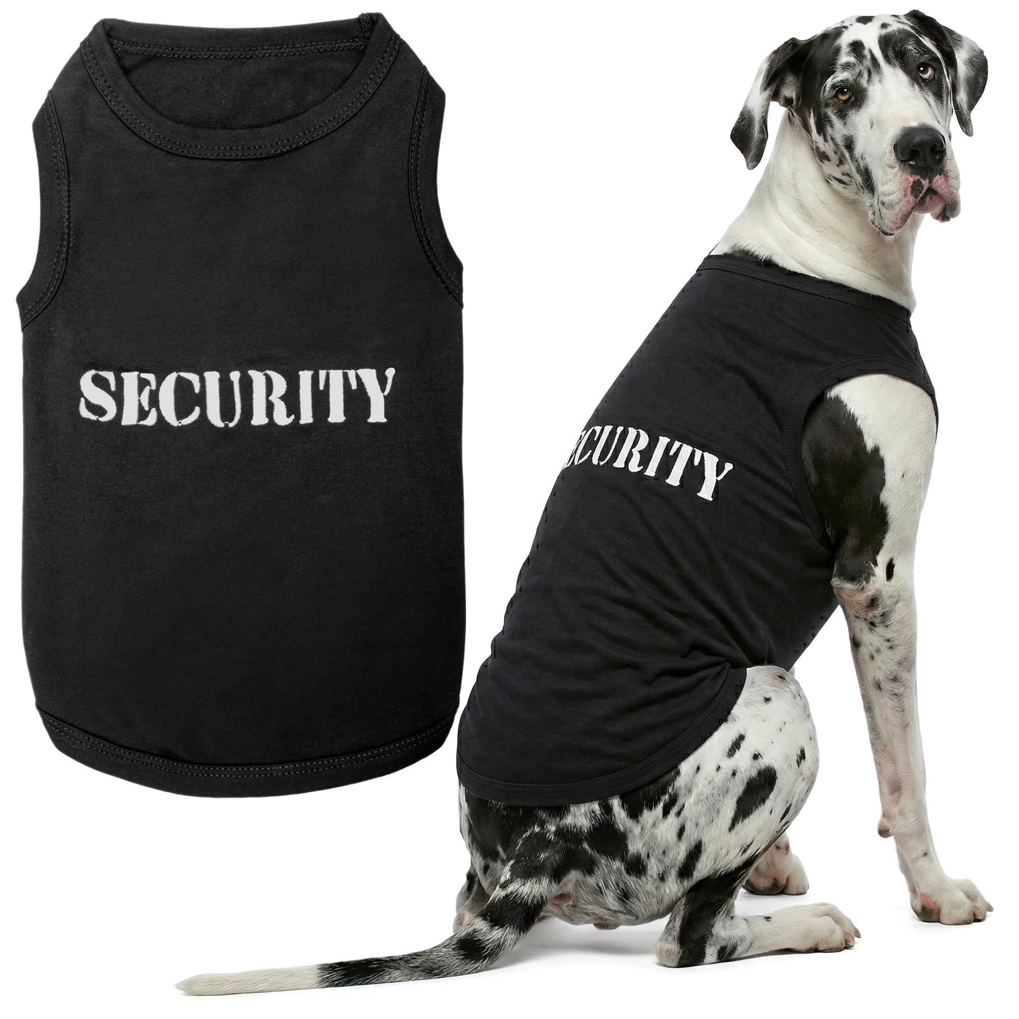 Parisian Pet Dog Cat Security Tee Embroidered T-Shirt, 5XL