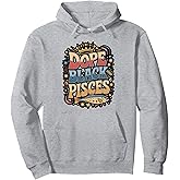 Dope Black Pisces Zodiac Sign Astrology Pullover Hoodie