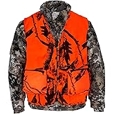 Klarny Outdoors Orange Hunting Vest with Pockets - High Visibility, Waterproof, Ultra-Quiet Deer and Bow Gear Accessories