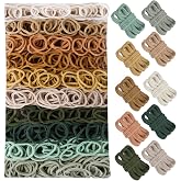 820pcs Weaving Loom Refill Loops for 7&rdquo; Potholder Loom,10 Neutral Colors | Potholder Loom Nylon Durable Elastic Loom Loops Bands for DIY Craft , Makes 24 Coasters or Functional Potholders