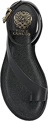Vince Camuto Women's Liba Flat Sandal, Black, 11
