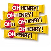 OH HENRY! Full Size Chocolatey Candy Bars, 58g/2.05oz Each (Pack of 6), Imported from Canada, Individually Wrapped