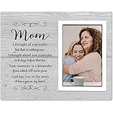SteadStyle Mom Memorial Picture Frame – Memorial Gifts for Loss of Mother –Sympathy Gifts for Loss of Mom – Bereavement Keepsake for Loved One – Remembrance Photo Frame, Fits 4x6 Inch Photo