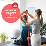Beenax Resistance Band 2M Heavy Red 25lbs for Strength Flexibility Pilates Yoga view 5