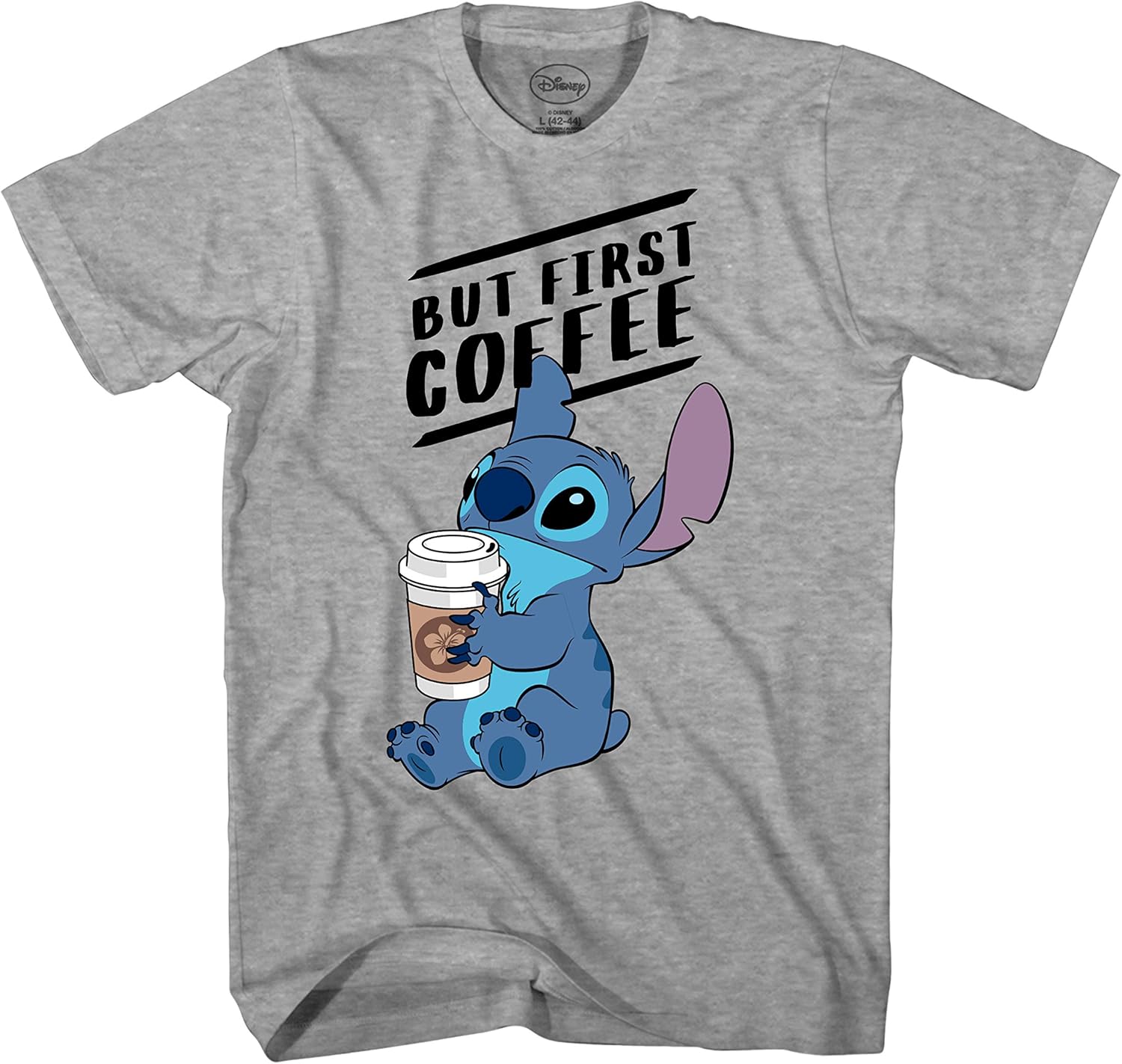 Disney Lilo and Stitch But First Coffee Adult Men's TShirt Amazon.ca