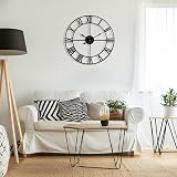 Mee 2ou Wall Clock 40cm Non-Ticking Vintage Silent 16 Inch Roman Numerals view 2