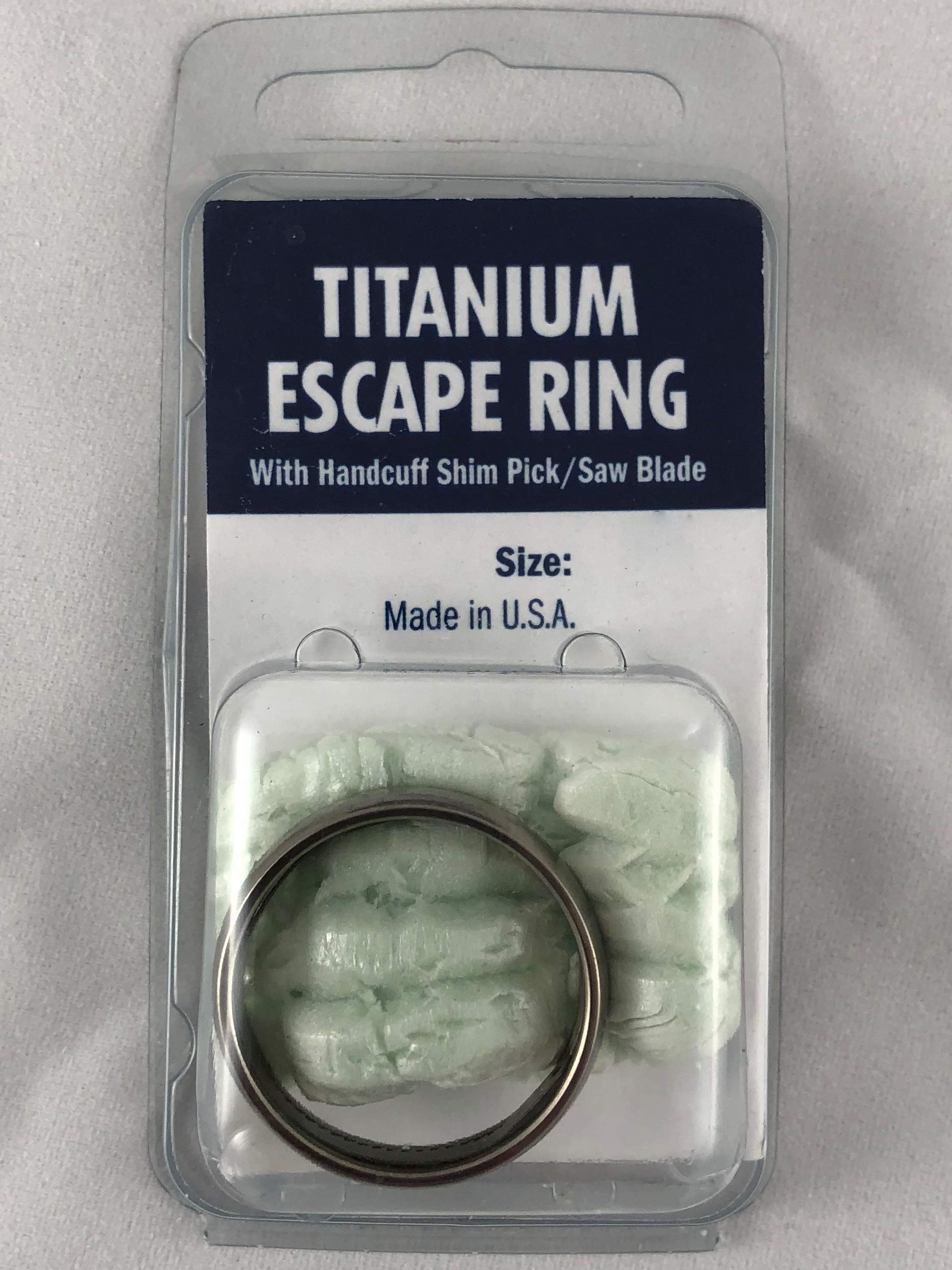 Janders Inc Titanium Escape Ring - Hides a Dual-Use Tool for Special Situations