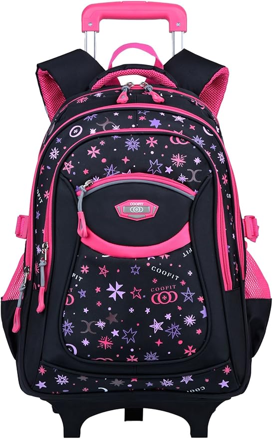 COOFIT Kids Backpack Trolley Bag Boys Girls School Bag Children's