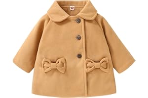 SWNONE Baby Coats Fall Winter Kid Baby Girl Cloak Button Jacket Clothes Baby Outwear Clothes