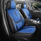 FEINEPRO Car Seat Covers Full Set - Universal Seat Covers for Cars SUV Truck – Faux Leather Automotive Seat Covers, Breathabl
