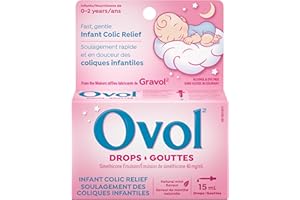 Ovol Drops - Fast, Gentle Infant Colic Relief, Made in Canada, 15mL