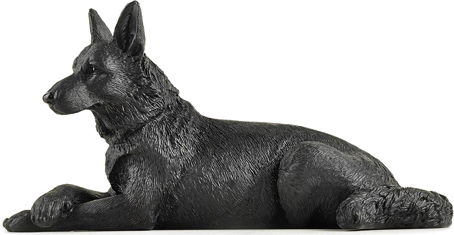 Boulevard East Concepts Black German Shepherd Dog Breed Collectible Figurine: Home & Kitchen