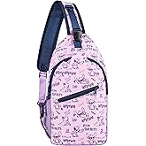 Disney Stitch Crossbody Bags for Women Sling Bag for Teens Chest Bag Travel Essentials Stitch Gifts for Girls