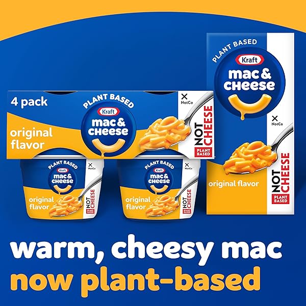 KRAFT NOTCO ORIGINAL FLAVOR PLANT BASED MAC & CHEESE, 2.05 OZ CUP