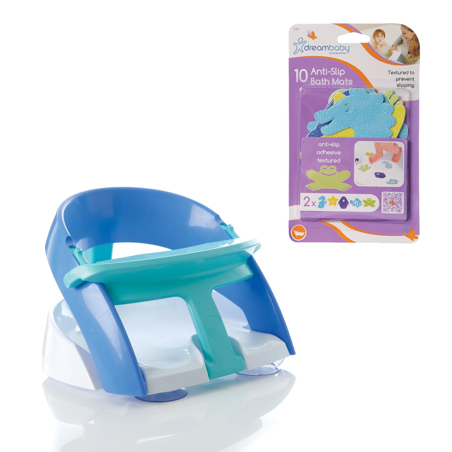 Dreambaby Deluxe Bath Seat with Heat Sensing Indicator/NonSlip Bath