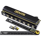 LEXIVON Aluminum Digital Angle Finder Gauge, 10-inch/250mm Multi-Purpose Protractor, Includes XL Display and Rugged Zippered 