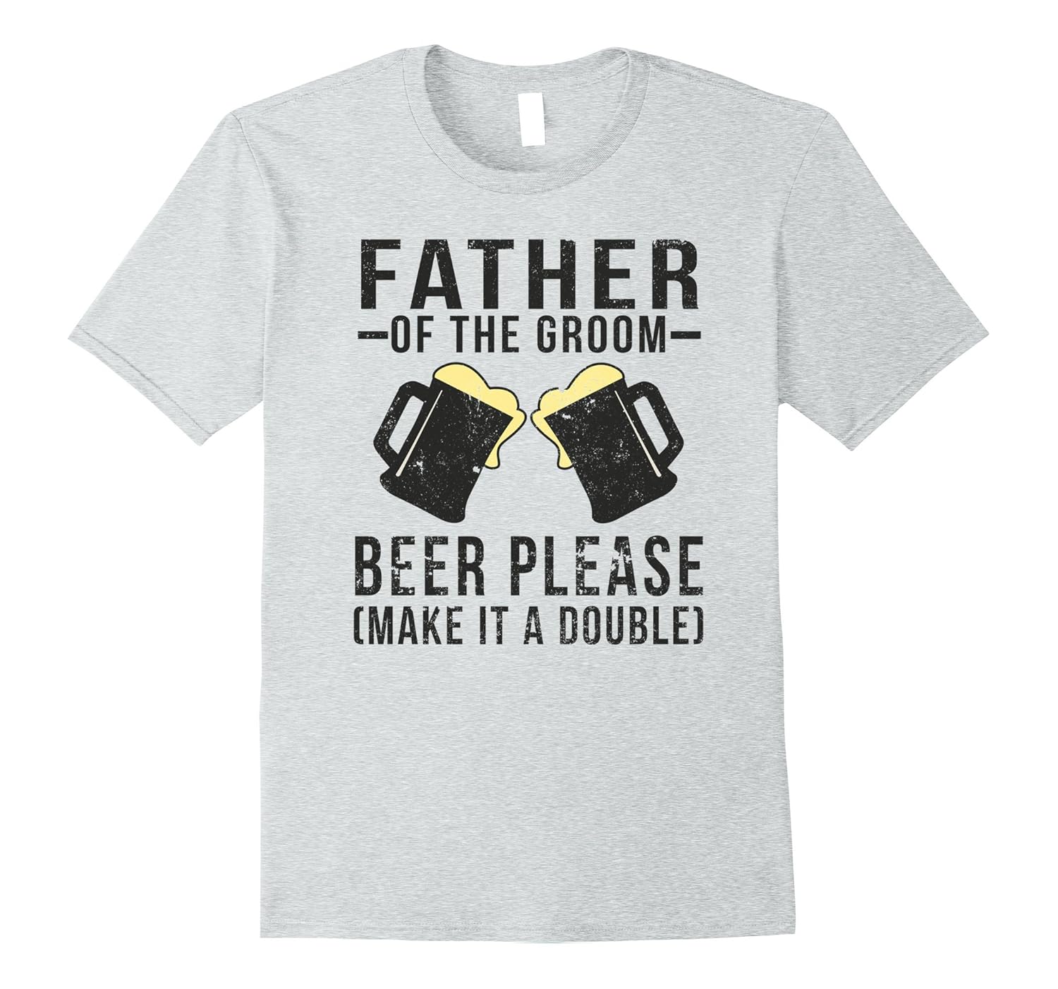 Mens Funny Father of the Groom Beer Please T-shirt-ANZ