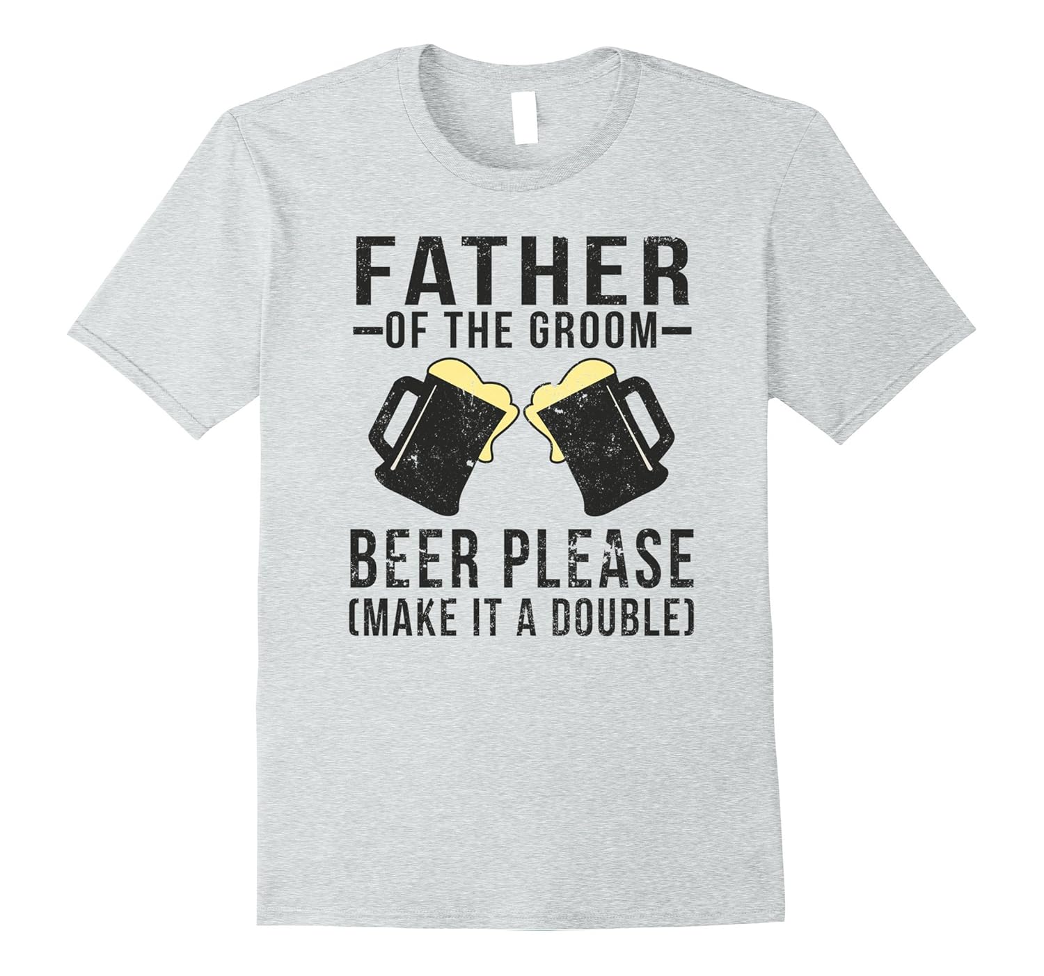 Mens Funny Father of the Groom Beer Please T-shirt-ANZ