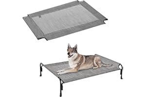 Veehoo Dog Bed Replacement Cover for CWC2204, Size L, Black Silver