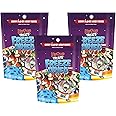 UpTop Treats Freeze Dried Candy, Berry Moon Rocks, Crunchy Sour Candy for ASMR, Berry Punch, Strawberry, Melon Berry, Wild Cherry, Raspberry, Snacks for Kids & Adults, Made in the USA, 3 Pack, 3.5 oz