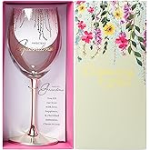 Pavilion Gift Company - Sweetest Grandma - 19 oz Stemmed Wine Glass Granny Nana Mimi Present From Grandson Granddaughter Grandkids