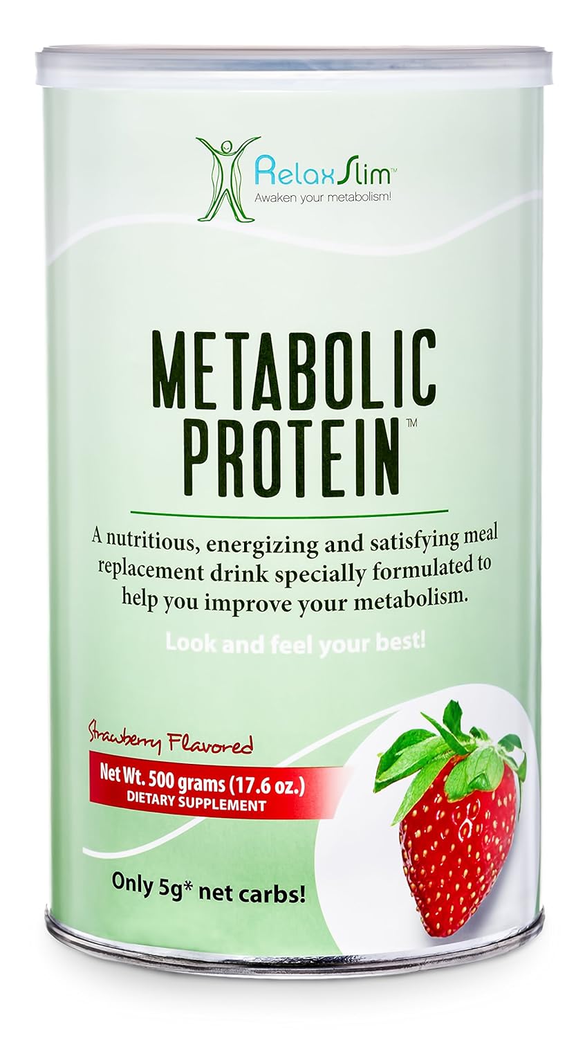 Amazon.com: RelaxSlim Meal Replacement Whey Protein Shake, Aid for a “Slow Metabolism” with Ingredients to Naturally Suppress Appetite and Start of Your Day ...