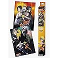 ABYSTYLE Naruto Shippuden Shinobi Boxed Poster Set Includes 2 Unframed Mini Posters 15 "x 20.5" Featuring Naruto, Sasuke, Sakura, Kakashi & Itachi Anime Manga Wall Art for Bedroom Office Room Decor