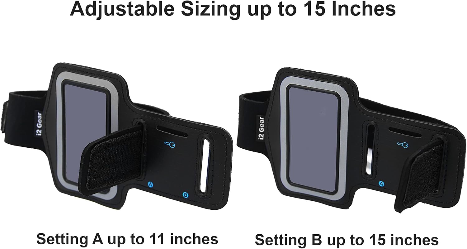 i2 Gear Adjustable Armband Compatible with iPod Nano 8th and 7th Generation Devices (Black): Electronics