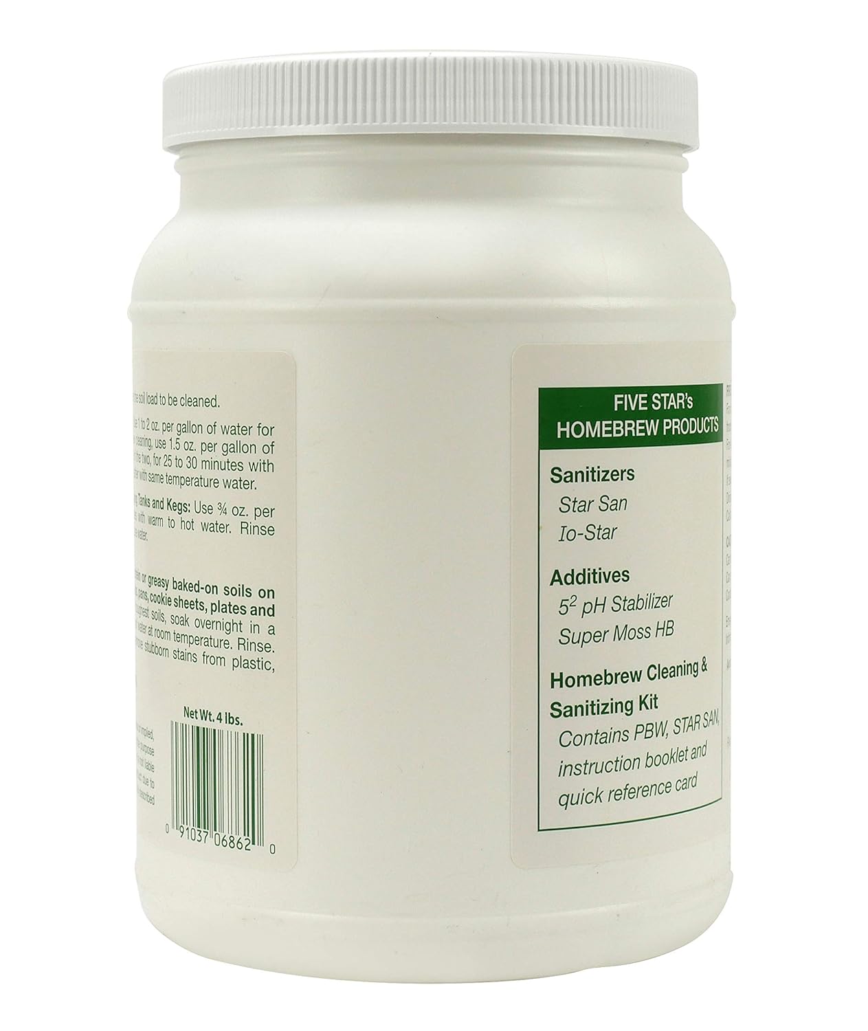 Five Star PBW Cleaner (Powdered Brewery Wash), 4Pound Jar eBay